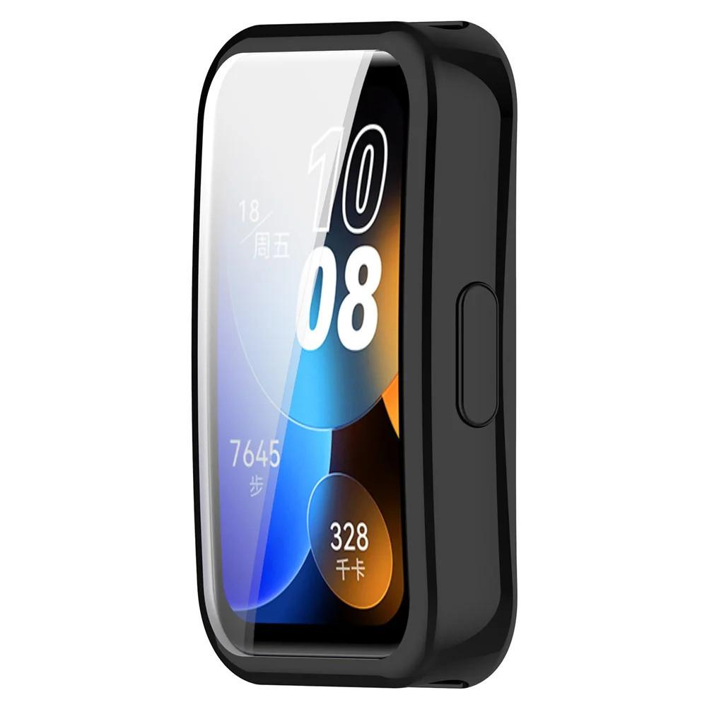 

Чехол для HUAWEI Band 8 9 Защитный чехол Tpu All-inclusive Electroplated Case Мягкий чехол Draw Watch Case for Huawei Band 8/9 чёрный