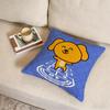 B-Big Silly Dog Cushion Cover Fabric Soft Furnishing,Pillowcase, Cushion Cover, Sofa Pillow, Home Decoration