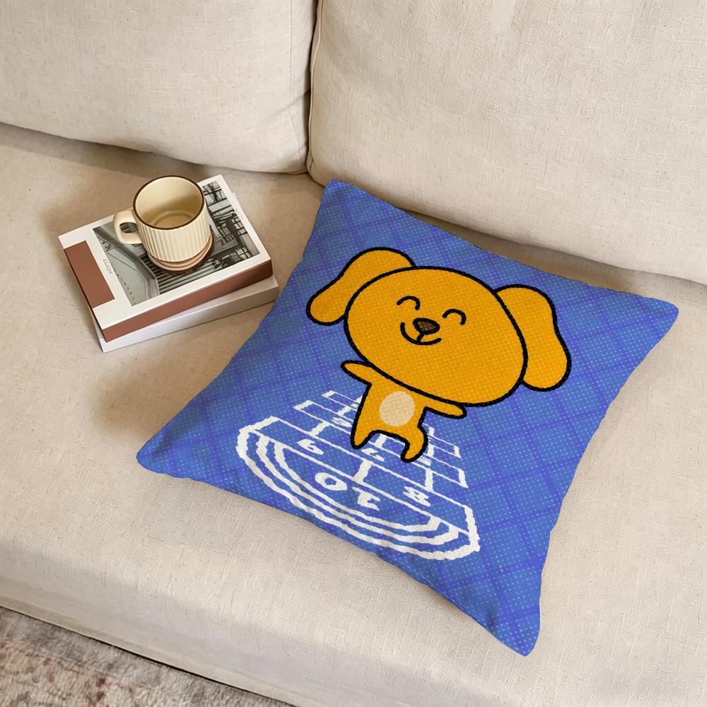 B-Big Silly Dog Cushion Cover Fabric Soft Furnishing,Pillowcase, Cushion Cover, Sofa Pillow, Home Decoration