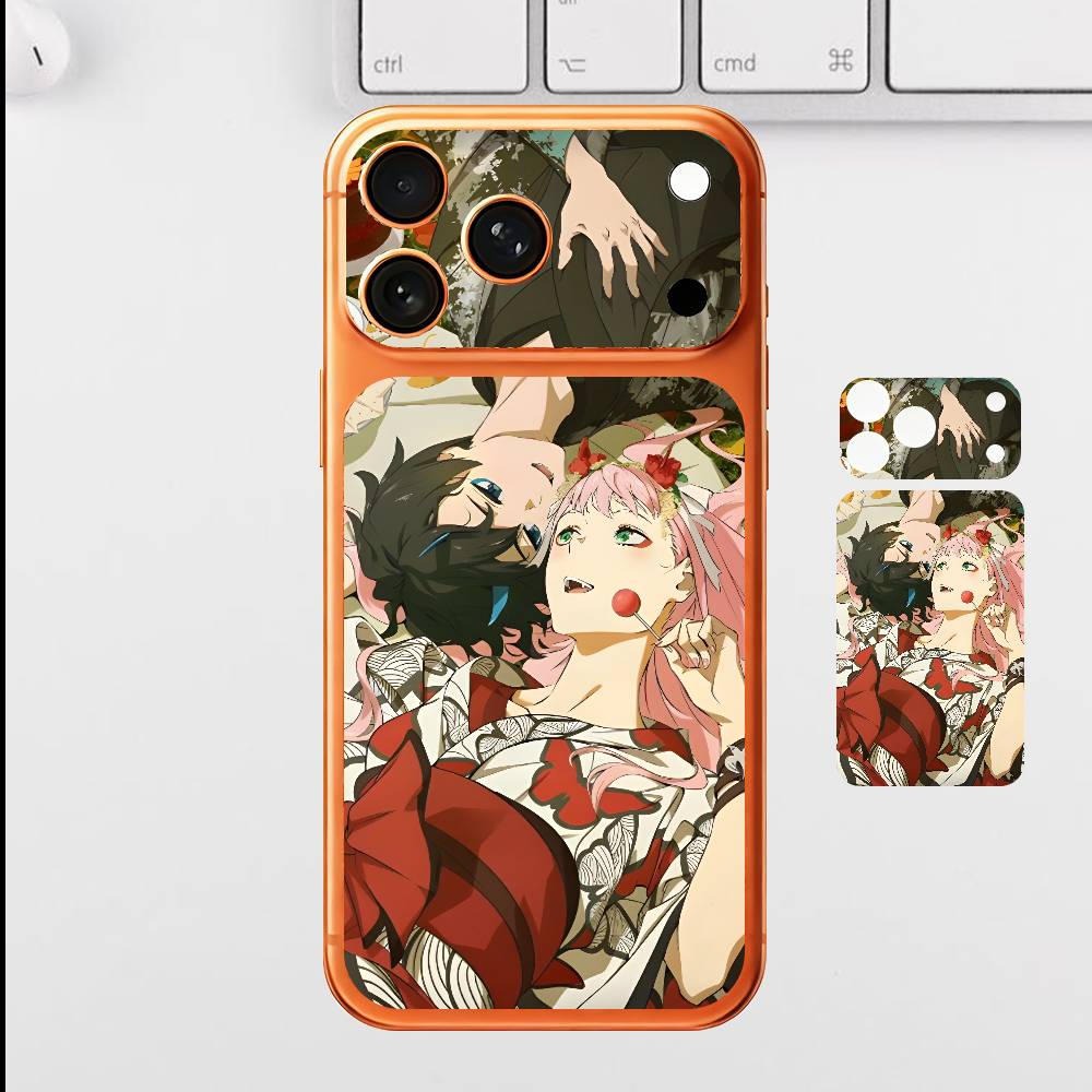 Anime H-Hiro Zero For iPhone 17 Pro ProMax Full Back Cover Decal Wrap Skin Rear Protective Sticker Film