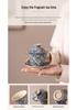 Ru Kiln Ceramic Gaiwan: Elegant Three Talents Tea Cup Set with Lid for Gongfu Brewing.
