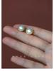 Vintage 6A Freshwater Pearl Stud Earrings - Elegant Light Luxury Gift for Women