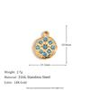 MamacitaSlay Popular biotree heart star moon portrait lucky Chinese "Fu" "Xi" 18K Gold Plated charm  stainless steel jewerely