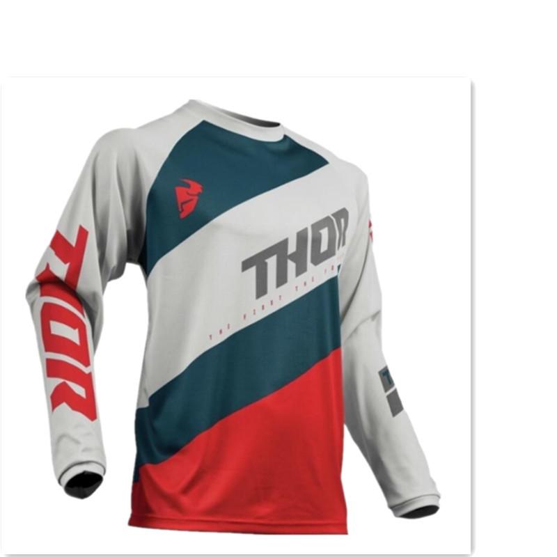 Herren Atmungsaktives Langarm Off-Road Motorrad Trikot T-Shirt für Frühling/Sommer