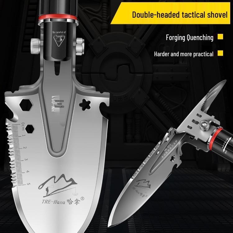 

Manganese Steel Portable Folding Military Shovel - Multifunctional Tool for Outdoor and Vehicle Use HN-G55 Standard