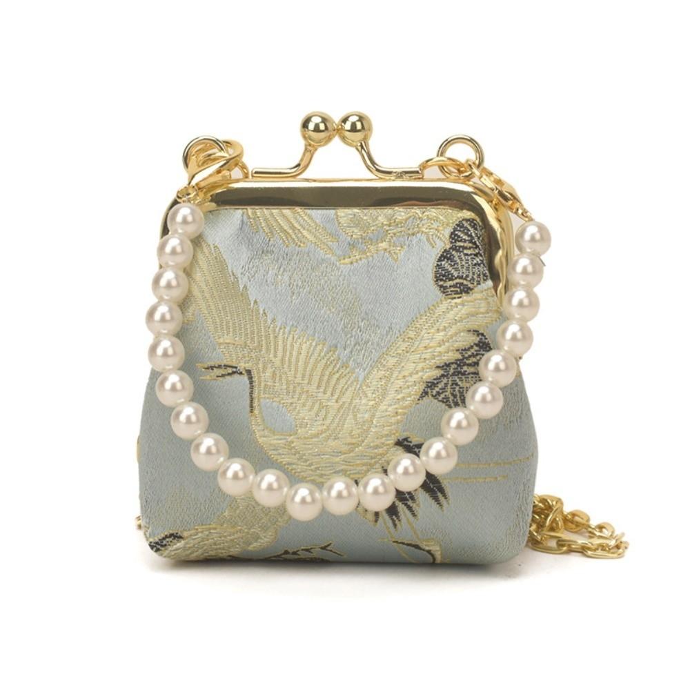 Retro Kiss Lock Crossbody Bag Embroidery Clasp Bag Fashion Chinese-style Mini Bag Wedding