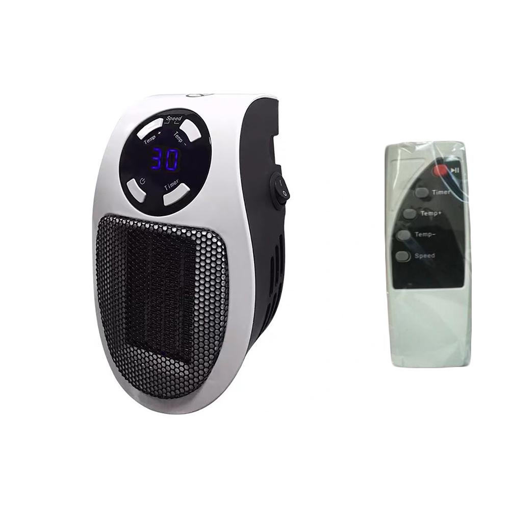 

Wall outlet heater with timer and remote control (+ remote control), US plug, 500 W