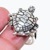 Natürlicher Schildpatt-Look Edelstein 925er Sterlingsilber Schmuck Ringgröße 8 AR-18224