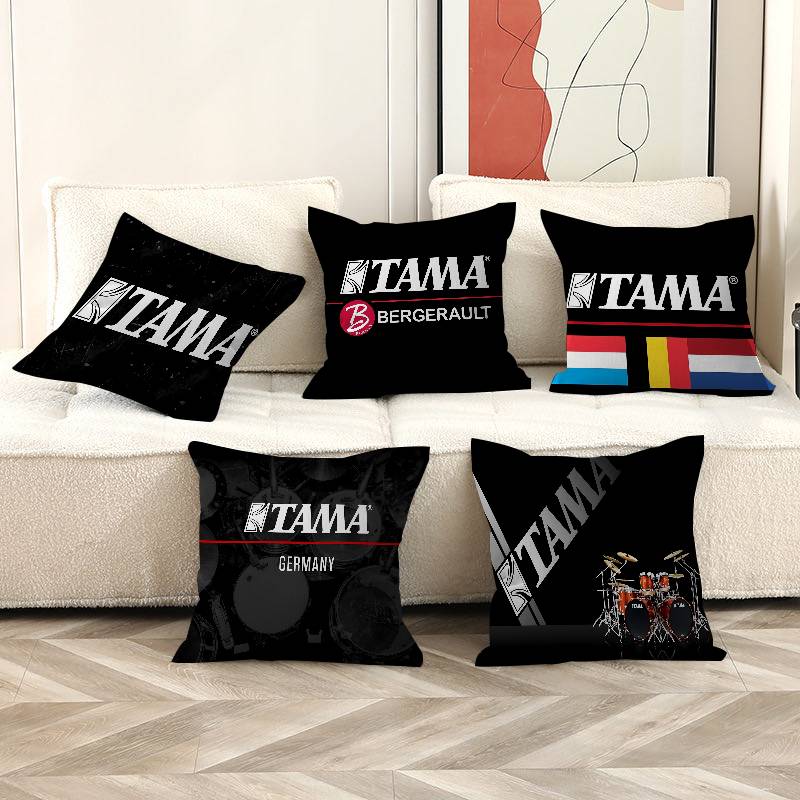 Stylish T-TAMA Drum Pillowcase toon Gift Cushion Cover Bedroom Home Sofa Chair Seat Decor pillow case