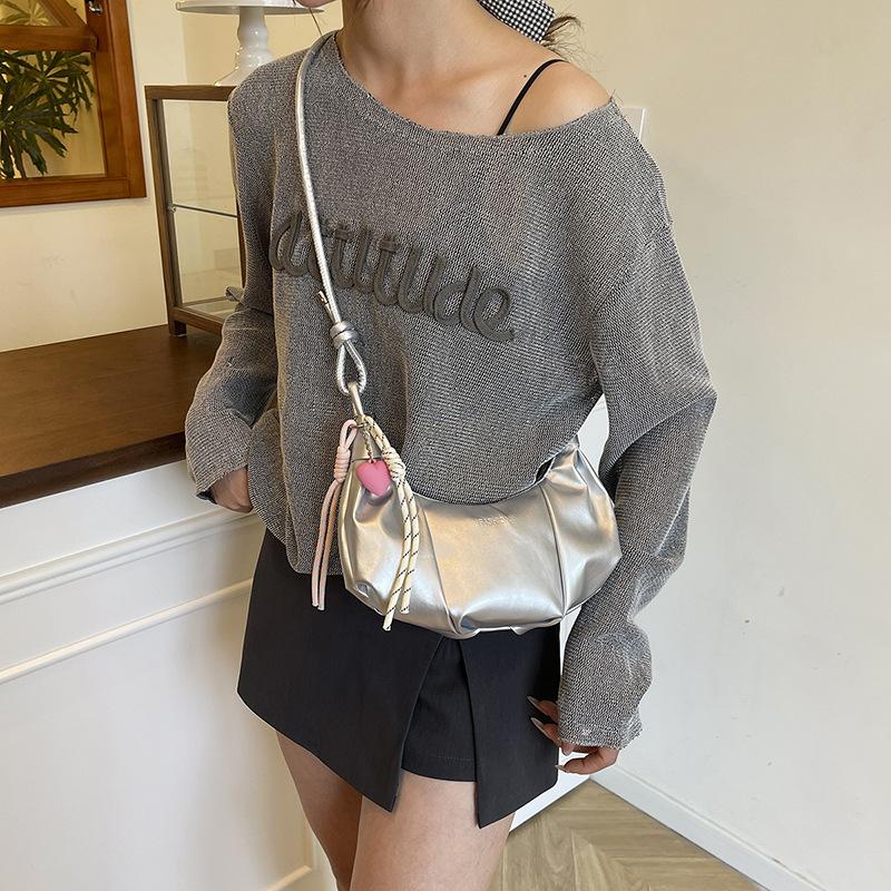 Women Casual Fashion Versatile Underarm Crossbody Shoulder Dumpling Bag