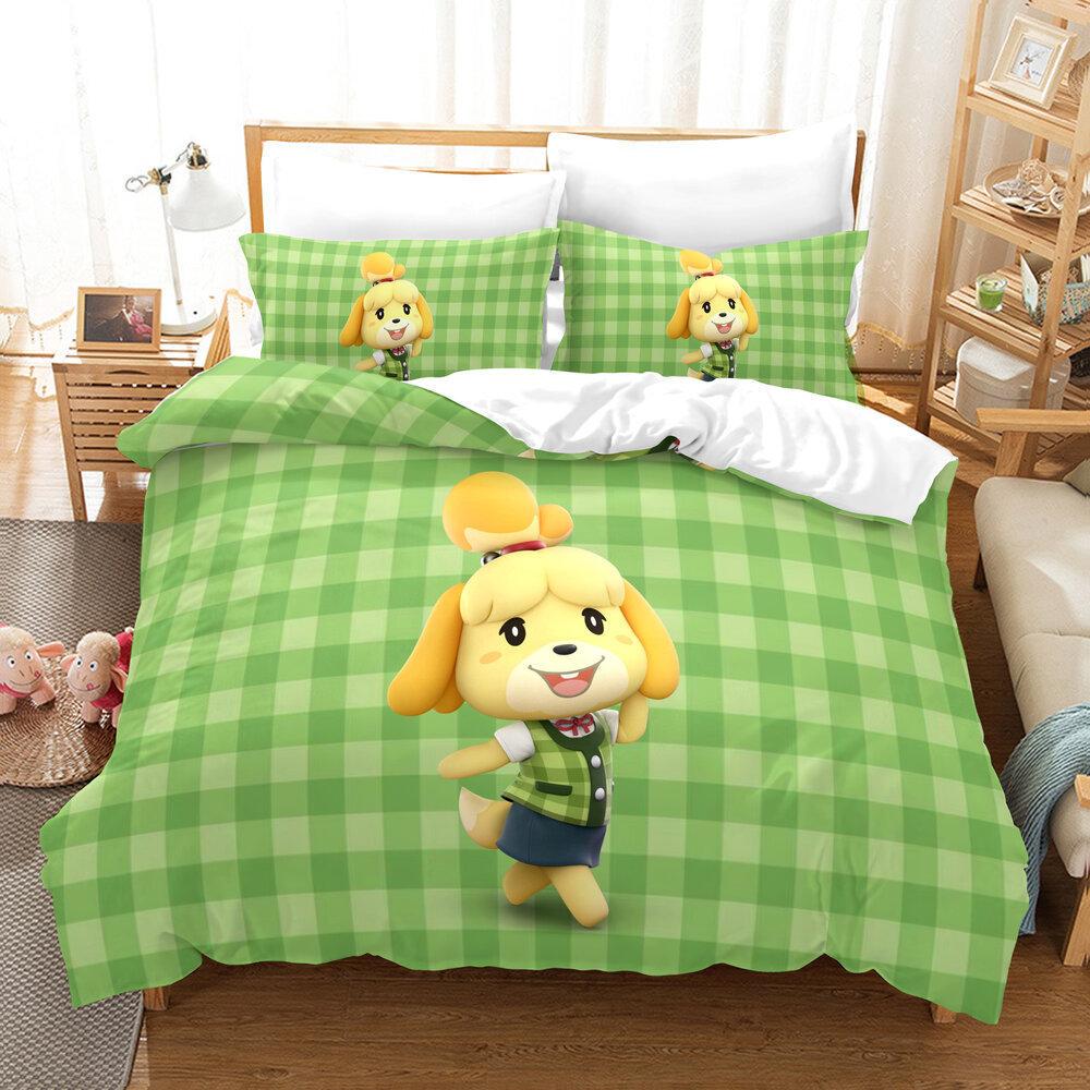 Movie Game Three-Piece Quilt Cover Printing 3D Digital Thickening Kit