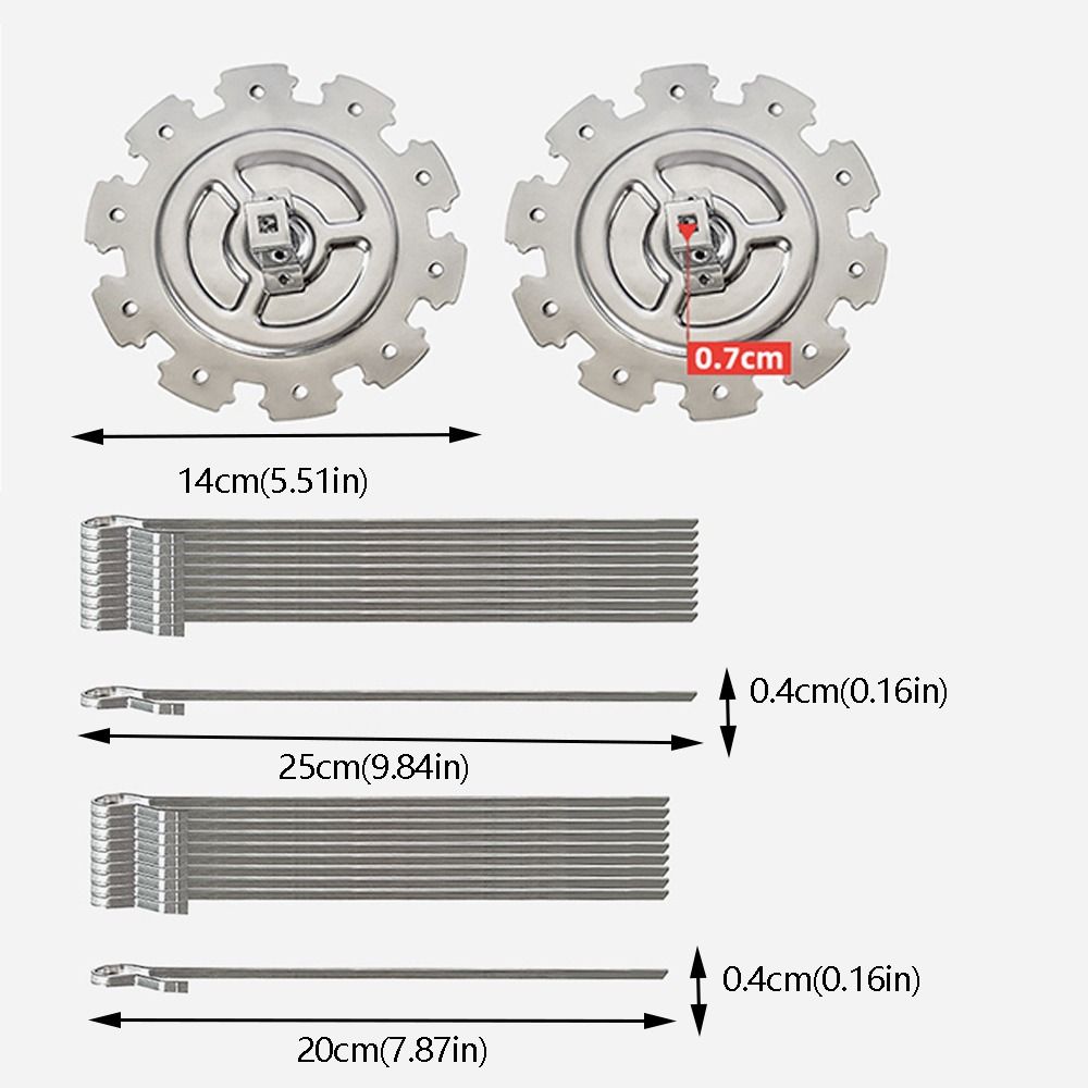 Stainless Steel Rotating Barbecue Grill Detachable Design Non-Stick BBQ Rotating Cage Reusable Heat-Resistant