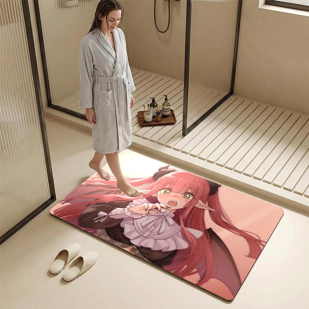 Anime M-My Dress-Up D-Darling Floor Mat Diatomite Bath Mat – Highly Absorbent, Non-Slip, Quick-Drying Bathroom Rug