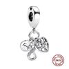 Charms camaleonte adatti a braccialetti originali alla moda in argento 925 con zircone, perlina a forma di polpo e tartaruga, ciondolo a forma di farfalla e lucciola, fai da te per realizzare gioielli