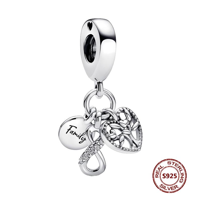 Charms camaleonte adatti a braccialetti originali alla moda in argento 925 con zircone, perlina a forma di polpo e tartaruga, ciondolo a forma di farfalla e lucciola, fai da te per realizzare gioielli