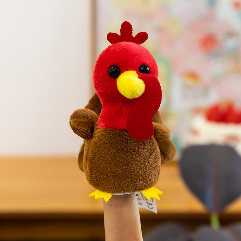 Cartoon Animal Finger Puppet Set: Plush Toy for Parent-Child Interaction & Storytelling