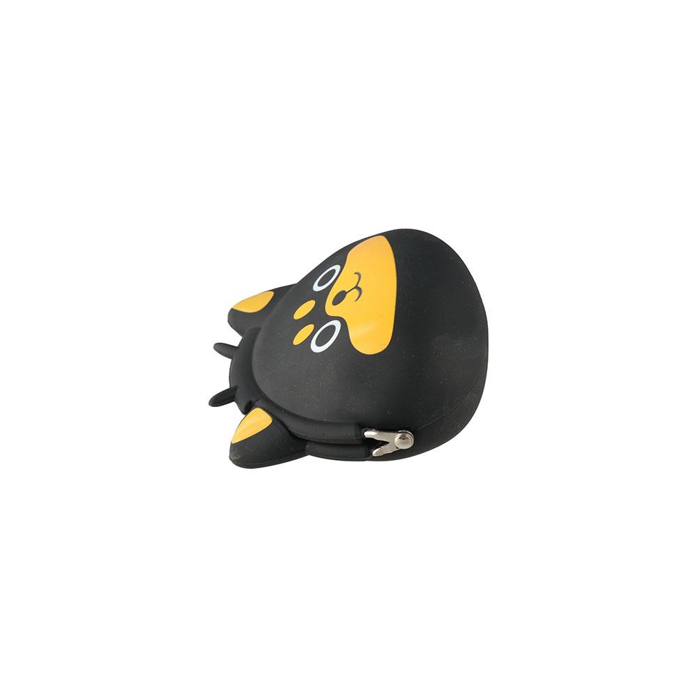 Solid Color Small Animal Wallet Mini Data Cable Storage Bag Cute Cartoon Silicone Coin Purse Gift