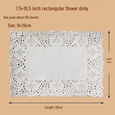 U-TO Rectangular Lace Oil-Absorbing Doily Paper