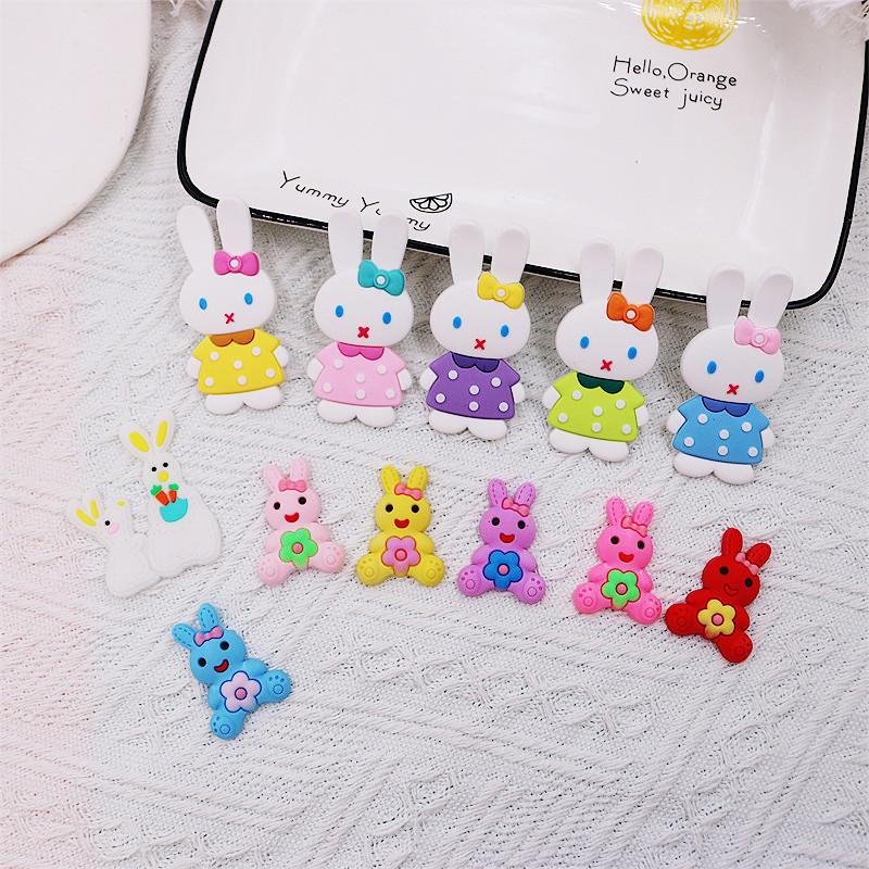 Cartoon Rabbit PVC Soft Rubber Patch for DIY Accessories