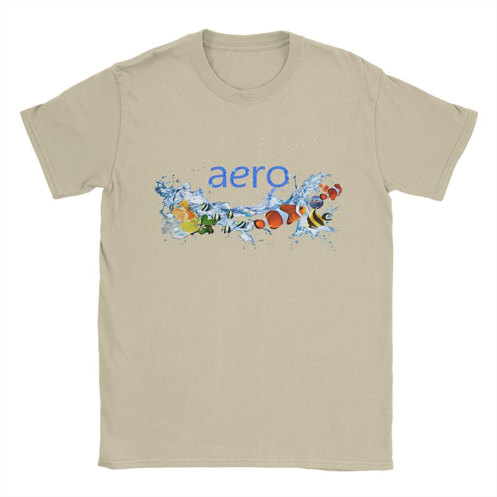 Novelty Frutiger Aero World Design TShirt Men Crew Neck Pure Cotton T Shirts Short Sleeve Tees Original Tops