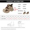 Fashion Chunky Platform Women Sport Sneaker Lace-Up Thick Bottom Vulcanize Shoes Woman Spring Autumn Pu Leather Breathable Running Shoes