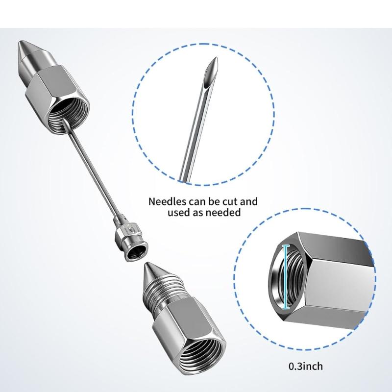 Greases Needle Attachment Set High Pressure Needle Grease Nozzle for Efficient Automotive And Factory Equipment