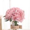 5-Head Artificial Hydrangea Peony Flowers High Quality Bride Bouquet Big Flower Home Wedding Living Room Fake Flowers Decoration