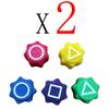 New Folk Game Sets Dice Party Game Props Square Circle Triangle Family Stone Catching Game Props Gonggi Jack Set For Kid