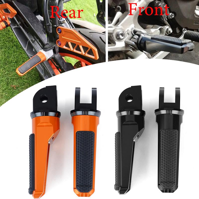 For DUKE 125 390 Rear Front Foot Pegs Rider Pedal Footrest For KTM DUKE125 DUKE390 2017 2018 2019 2020 2021