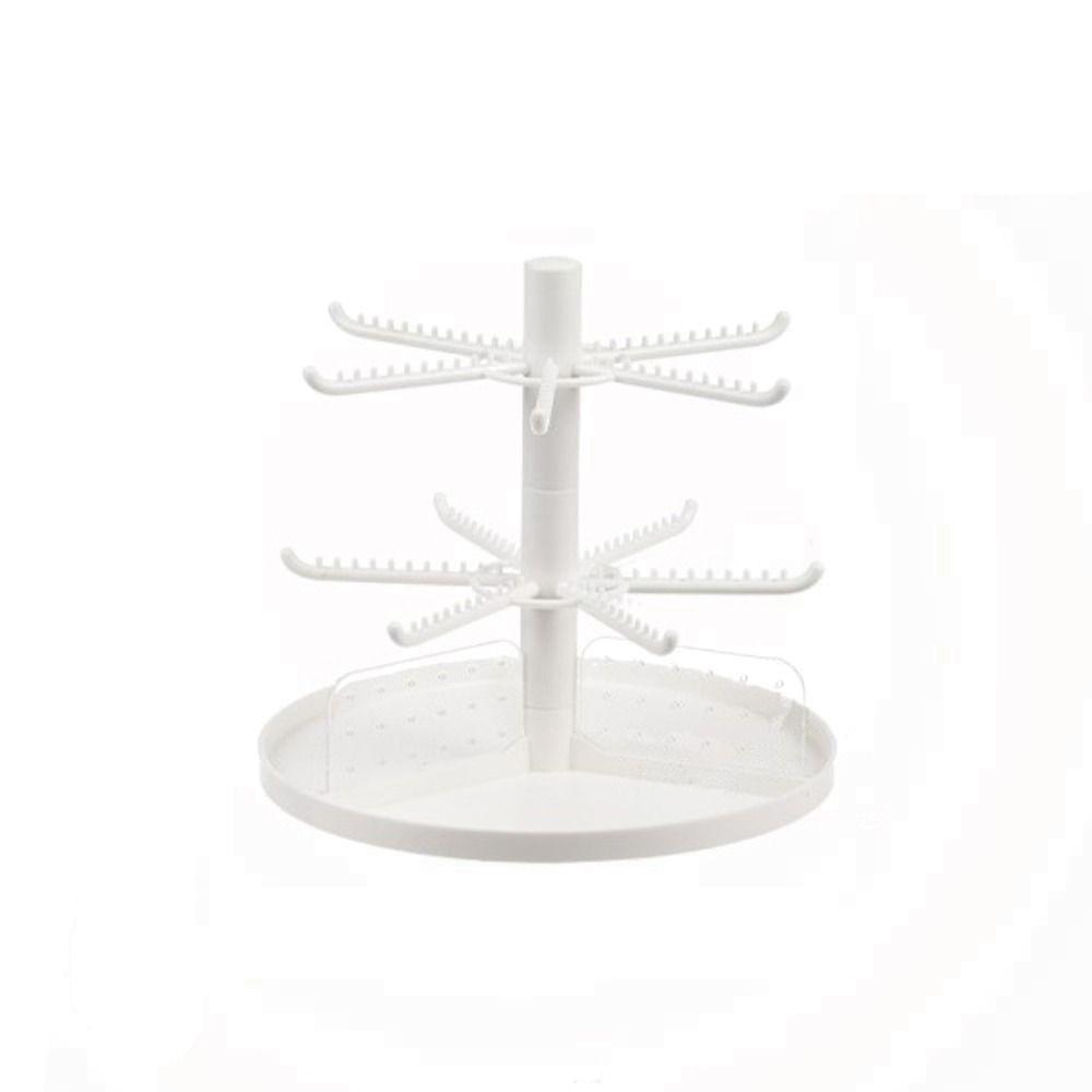 Rings Home Rack Earring Holder Stand Detachable Jewelry Display Rack Rotating Necklace Shelf