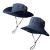 Solid Color Sun Hats for Men Outdoor Fishing Cap Wide Brim Anti-UV Beach Caps Women Bucket Hat Summer Hiking Camping Bone Drop