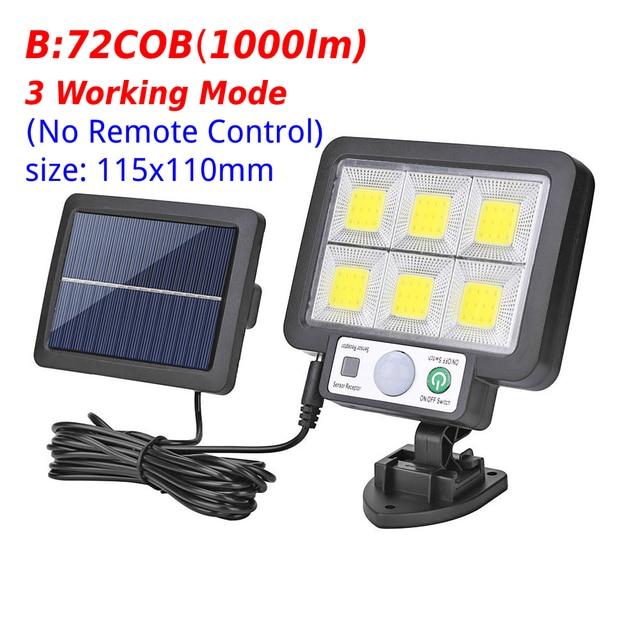 Solar LED Light Outdoor Waterproof Lighting Street Light Porch Wall Lamp PIR Motion Sensor Solar Spotlight for Garden Yard Patio