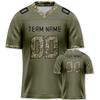 Camiseta de Fútbol Americano Camuflaje Personalizada con Nombre y Número Camuflaje Camiseta de Equipo de Fútbol para Mujeres, Hombres y Niños