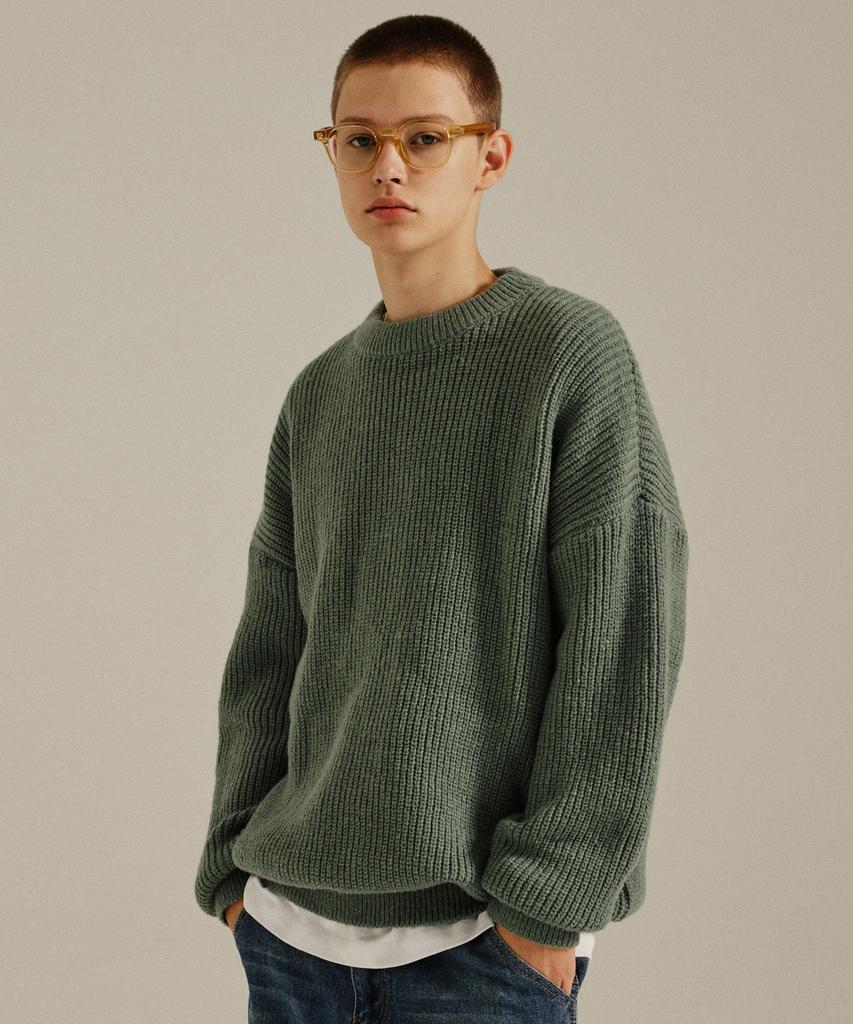 GOLDEN SUNSHINE Wool Bulky Round Knit _Mint