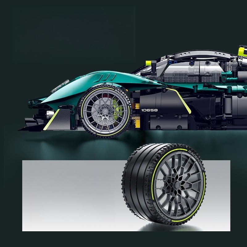 GULY 10658 Creative 1:8 RC Race Car Building Blocks MOC Technology Sports Car Supercar Model DIY Bricks Toy for Boy Adult Gift
