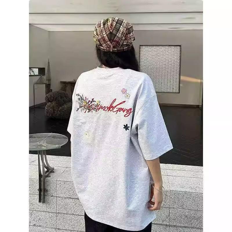 Short Sleeve T Summer T-shirt for Young Men and Women Ins Fashion Brand Street Loose Crew Neck Top Trend Printed All-Matching T T-shirt