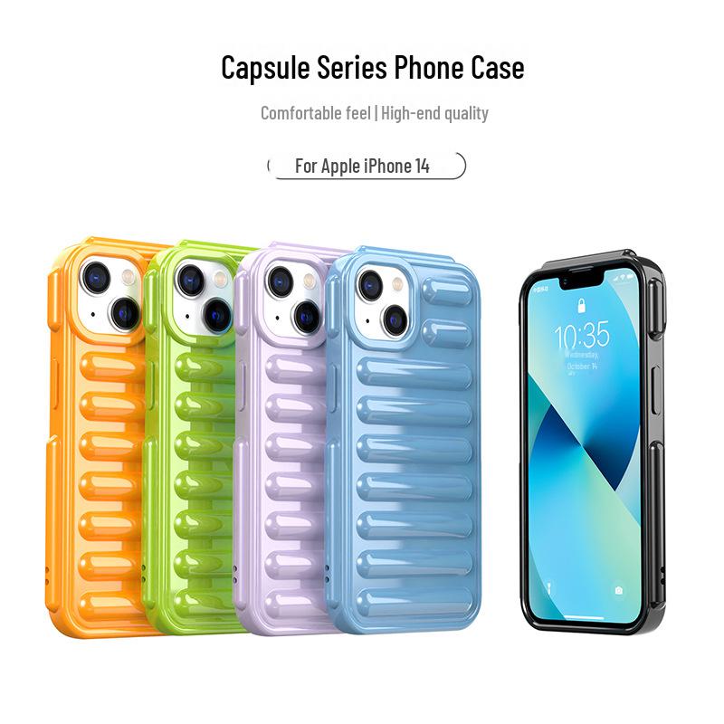 

Прозрачный защитный чехол для iPhone 14 — конструкция, защищающая от падения и обеспечивающая максимальную защиту. Apple iPhone 12 фиолетовый