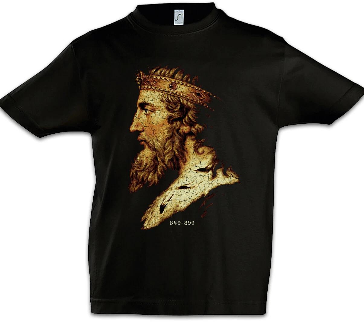 Alfred The Great Kids Boys kids boys T-Shirt King Portrait Kingdom Wessex Anglo-Saxons 110
