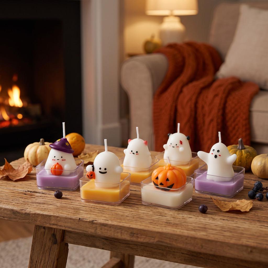 Halloween Shaped Decorative Candle for Holiday Party and Home