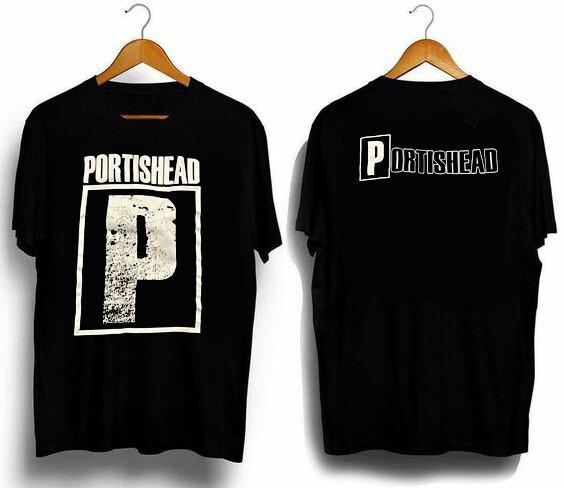 Portishead t shirt, retro brand new black t-shirt, rock music S
