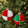 DIY Christmas Fabric Ball Ornaments - Wrapping Cloth Scene Decoration for Trees