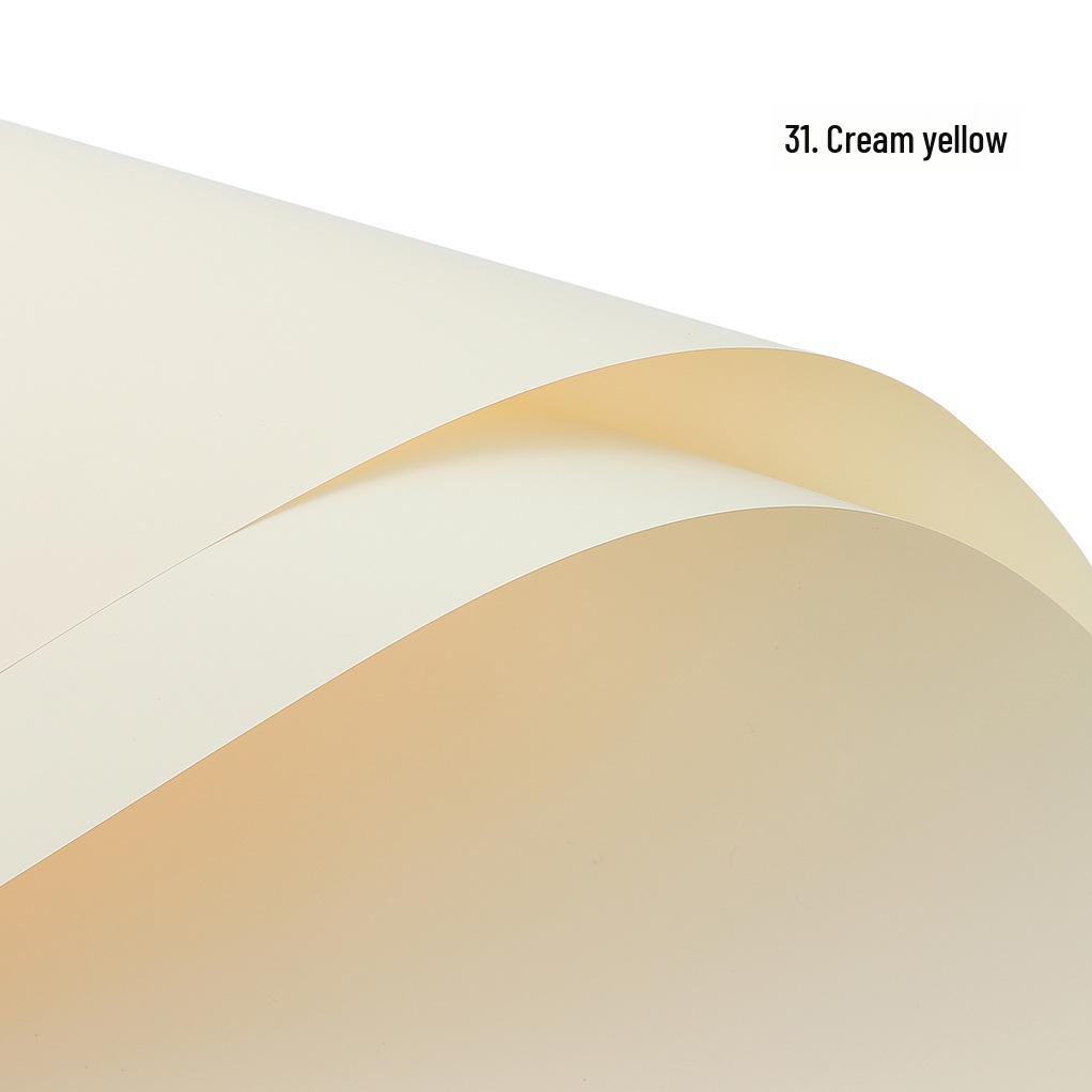 Korean Style Waterproof Flower Wrapping Paper - Pure Color Bouquet Packaging Material