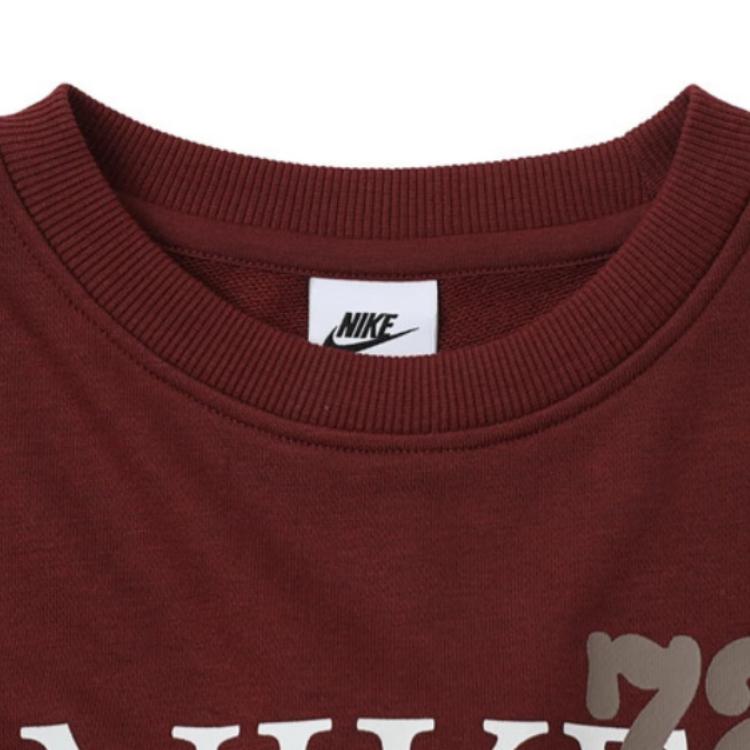 Nike Swoosh NSW Redux FLC Crew Comfortable Long Sleeve Sweatshirt Kids Tops IM3386-619