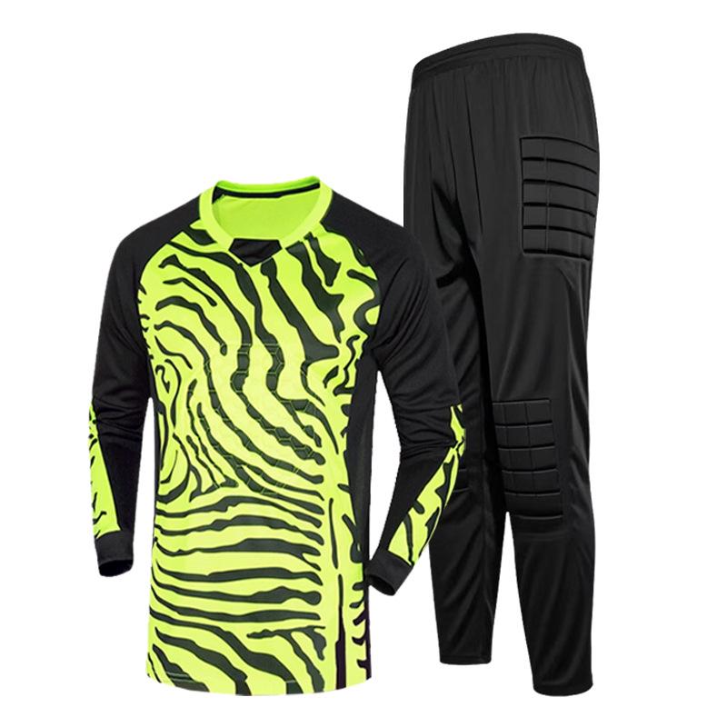 Gepolsterter Torwart-Anzug mit langen Ärmeln für Erwachsene & Kinder Size 26 yellow