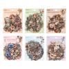 ZABC Retro Floral PET Sticker Pack: 15 Sheets for Romantic Floral-Themed Journaling
