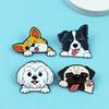Adorable Cartoon Puppy Brooch: Student Backpack Ornament