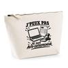 Toiletry Bag - PLANETEE - "I Can't Minimalist" Collection - Beige - 100% Cotton - 3 L - Metal Zip