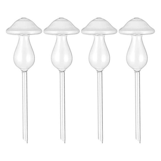 Self Watering Globes Clear Mushroom Plant Watering Bulbs Planter Insert Automatic Watering Devices for Indoor Outdoor Potted Plants