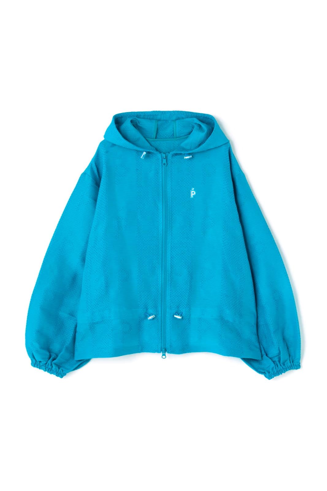 

food blouson logo mesh Golf outerwear 0 [Pearly Gates] Women s (PG jacquard) / / 055-4120212 111_Turquoise [S]