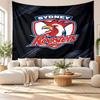 Sydney Roosters Wall Tapestry, Soft Fabric Wall Hanging, Decorative Backdrop For Bedroom Home Wall Art
